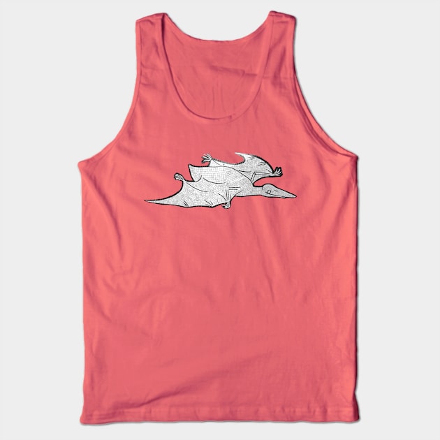 Pterodactyl Tank Top by Art of V. Cook